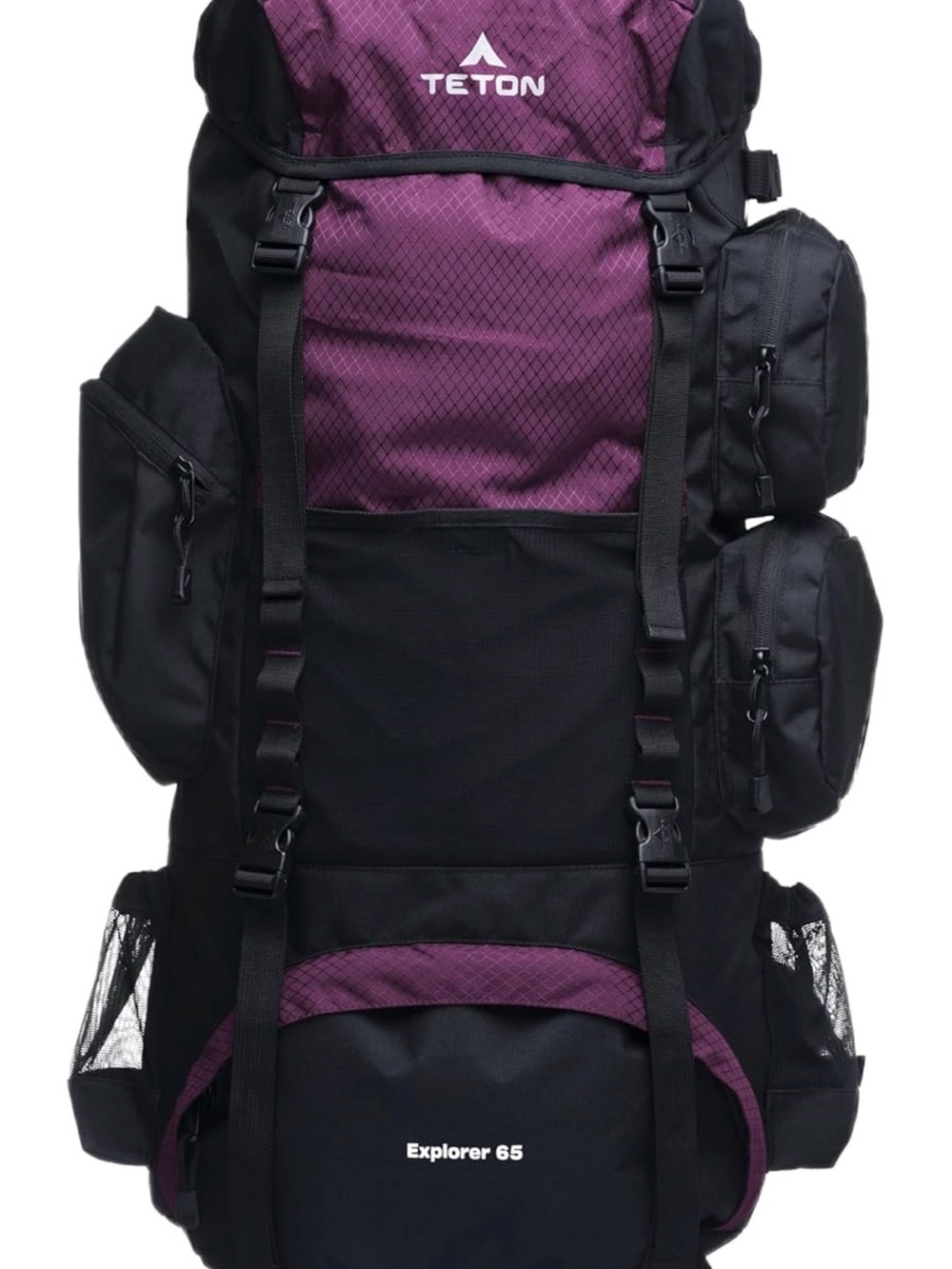 Eton Men’s Explorer 65 Backpack in Black and Purple